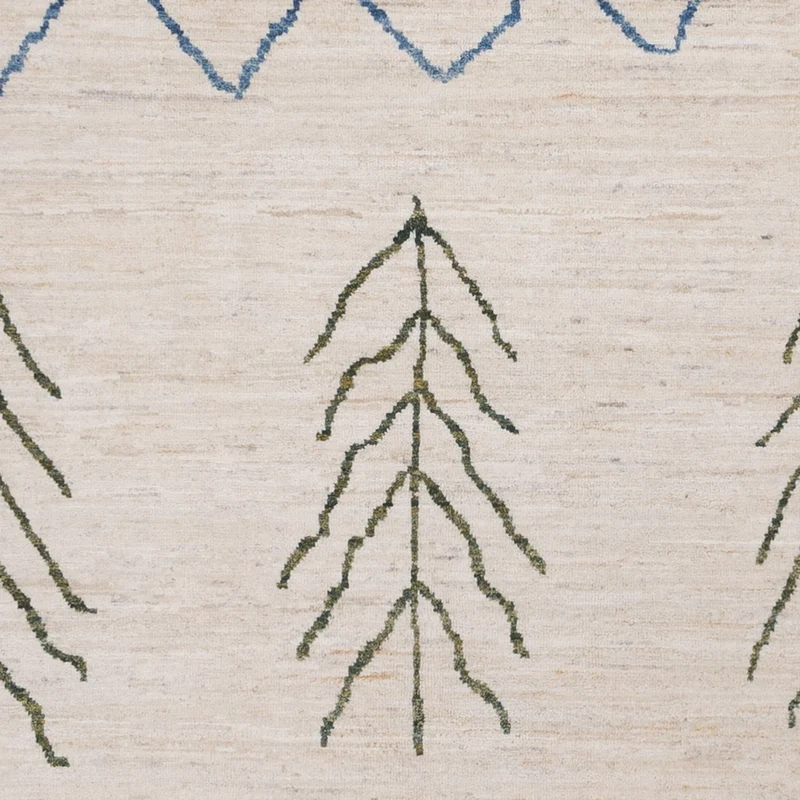 Berber Teppich 203x286cm - Wollteppich - natur