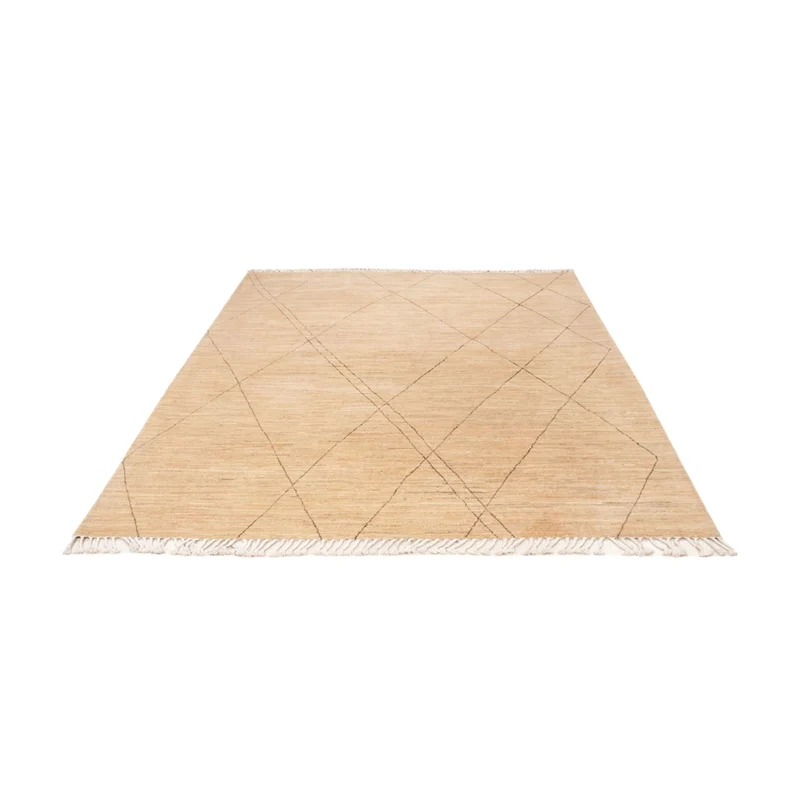 Gabbeh Persisch Teppich 174x243cm - Perserteppich Wollteppich - beige