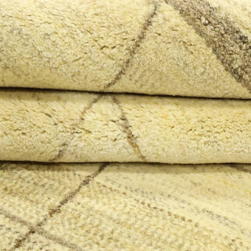 Gabbeh Persisch Teppich 168x254cm - Perserteppich Wollteppich - beige