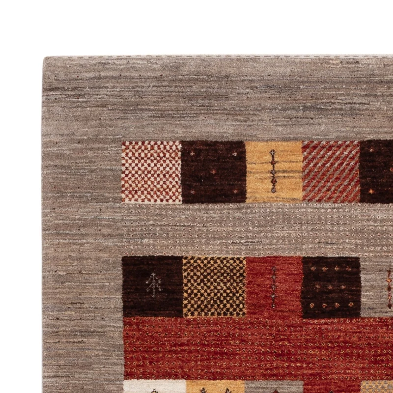 Indo Loribaft Teppich 147x216cm - Wollteppich - mehrfarbig