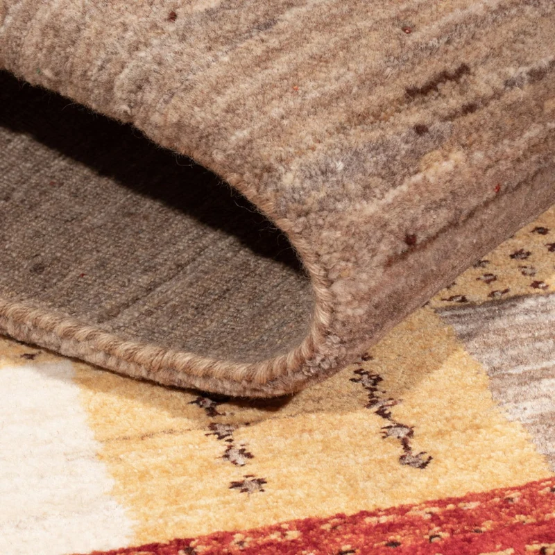 Indo Loribaft Teppich 147x216cm - Wollteppich - mehrfarbig