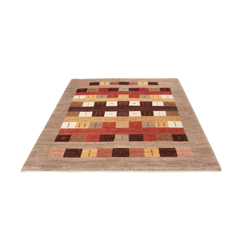 Indo Loribaft Teppich 147x216cm - Wollteppich - mehrfarbig