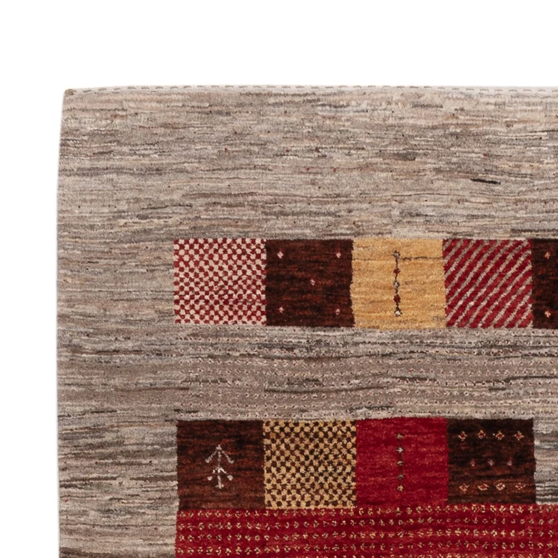 Indo Loribaft Teppich 152x209cm - Wollteppich - mehrfarbig