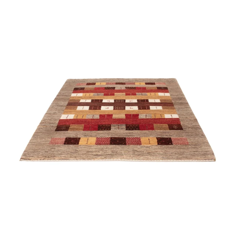 Indo Loribaft Teppich 152x209cm - Wollteppich - mehrfarbig