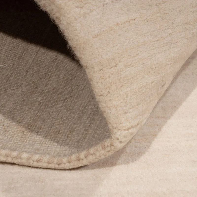 Indo Loribaft Teppich 106x150cm - Wollteppich - creme