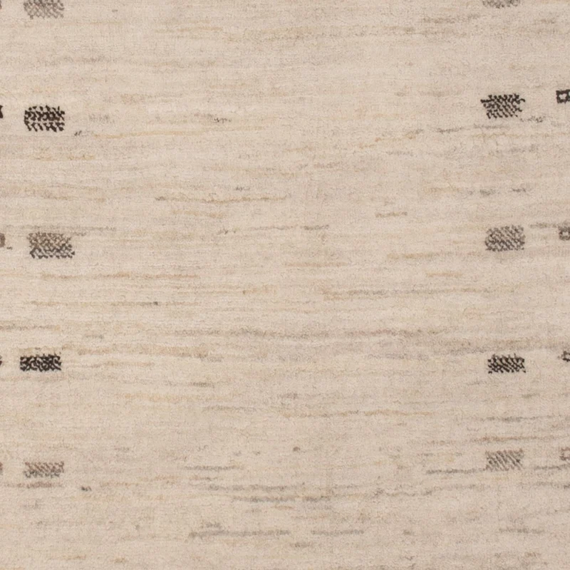 Indo Loribaft Teppich 105x152cm - Wollteppich - creme