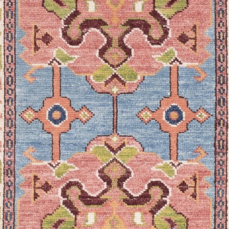 Kazak Teppich 79x296cm - Orientteppich - blau