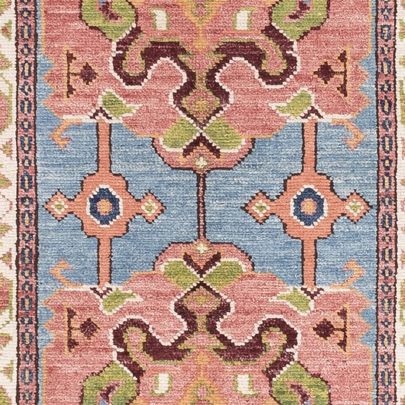 Kazak Teppich 78x296cm - Orientteppich - blau