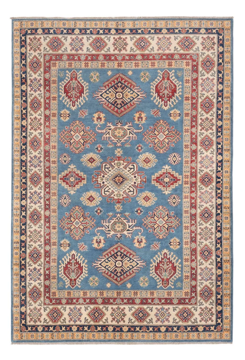 Kazak Teppich 185x276cm - Orientteppich - blau