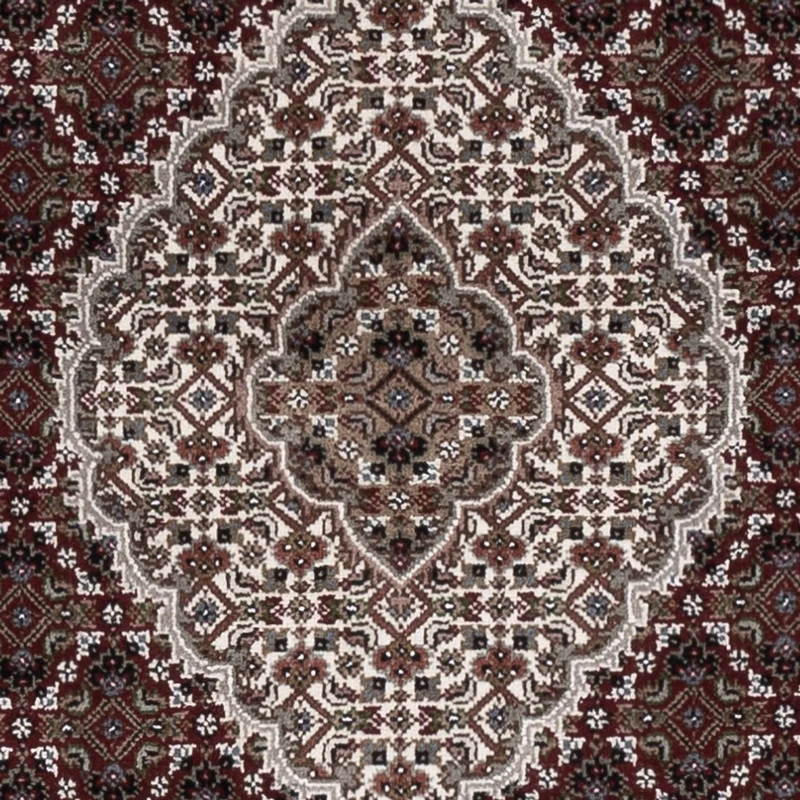 Indo Täbriz Teppich 119x183cm - Orientteppich - dunkelbeige