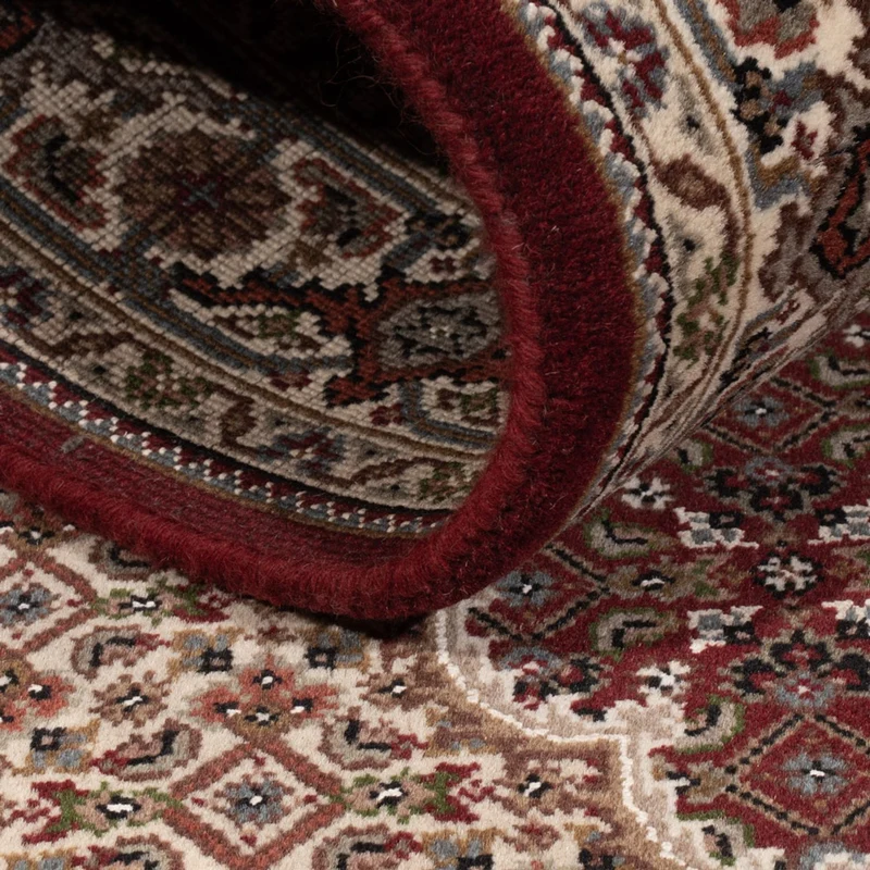 Indo Täbriz Teppich 119x183cm - Orientteppich - dunkelbeige