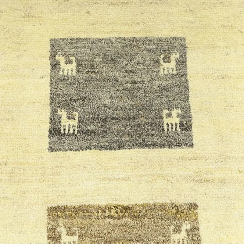 Gabbeh Persisch Teppich 203x292cm - Perserteppich Wollteppich - mehrfarbig