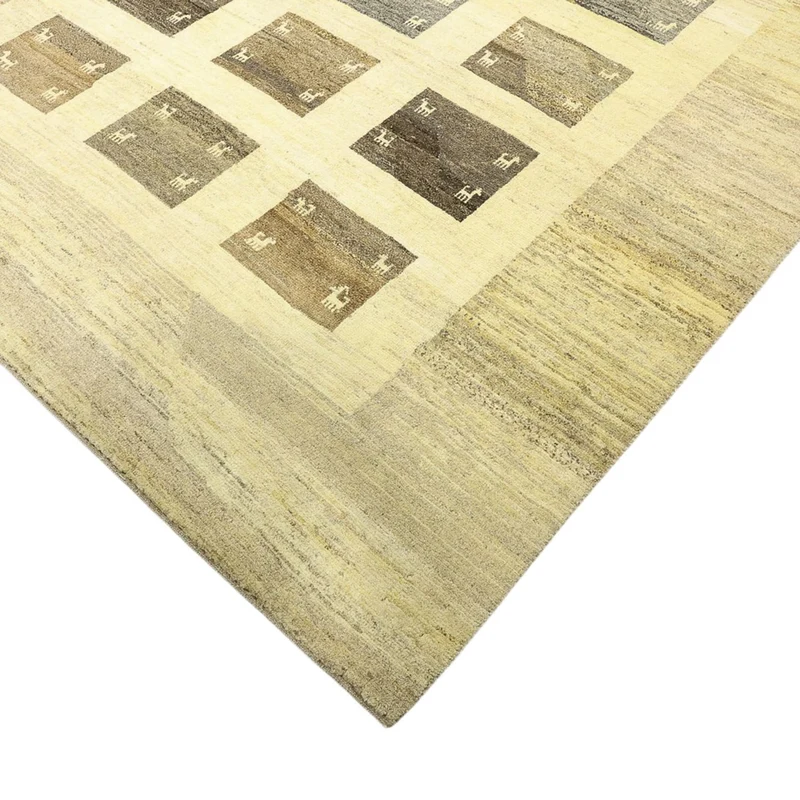 Gabbeh Persisch Teppich 203x292cm - Perserteppich Wollteppich - mehrfarbig