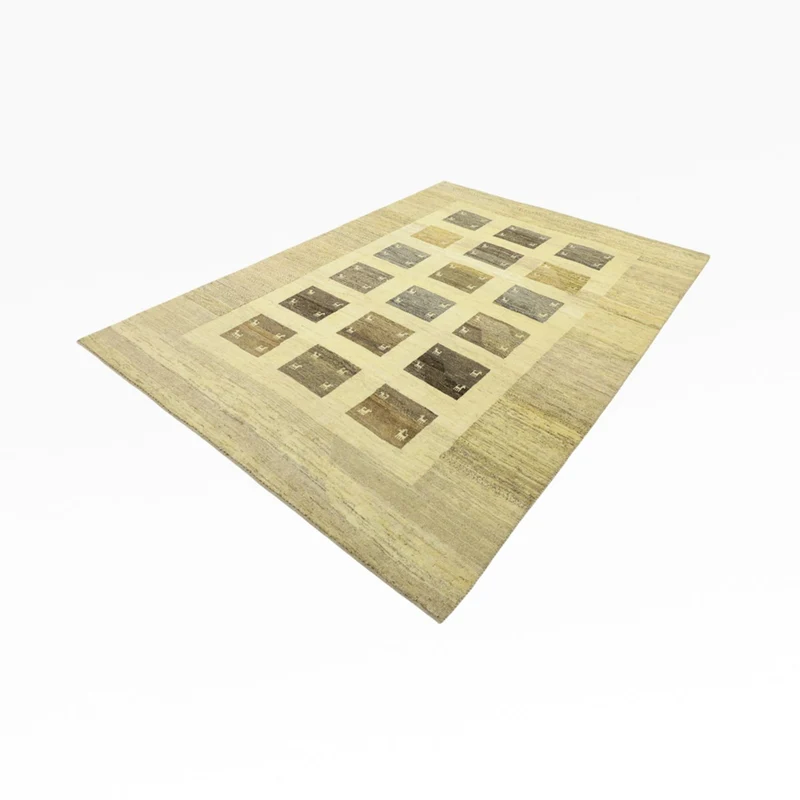 Gabbeh Persisch Teppich 203x292cm - Perserteppich Wollteppich - mehrfarbig