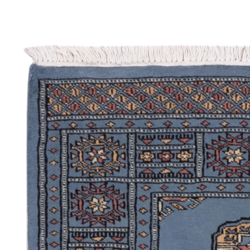 Pakistan Teppich 77x197cm - Orientteppich - blau