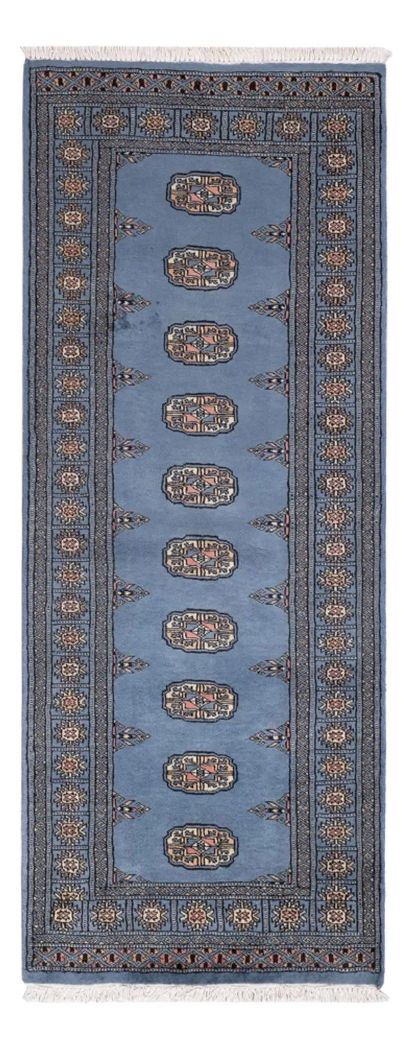 Pakistan Teppich 77x196cm - Orientteppich - blau