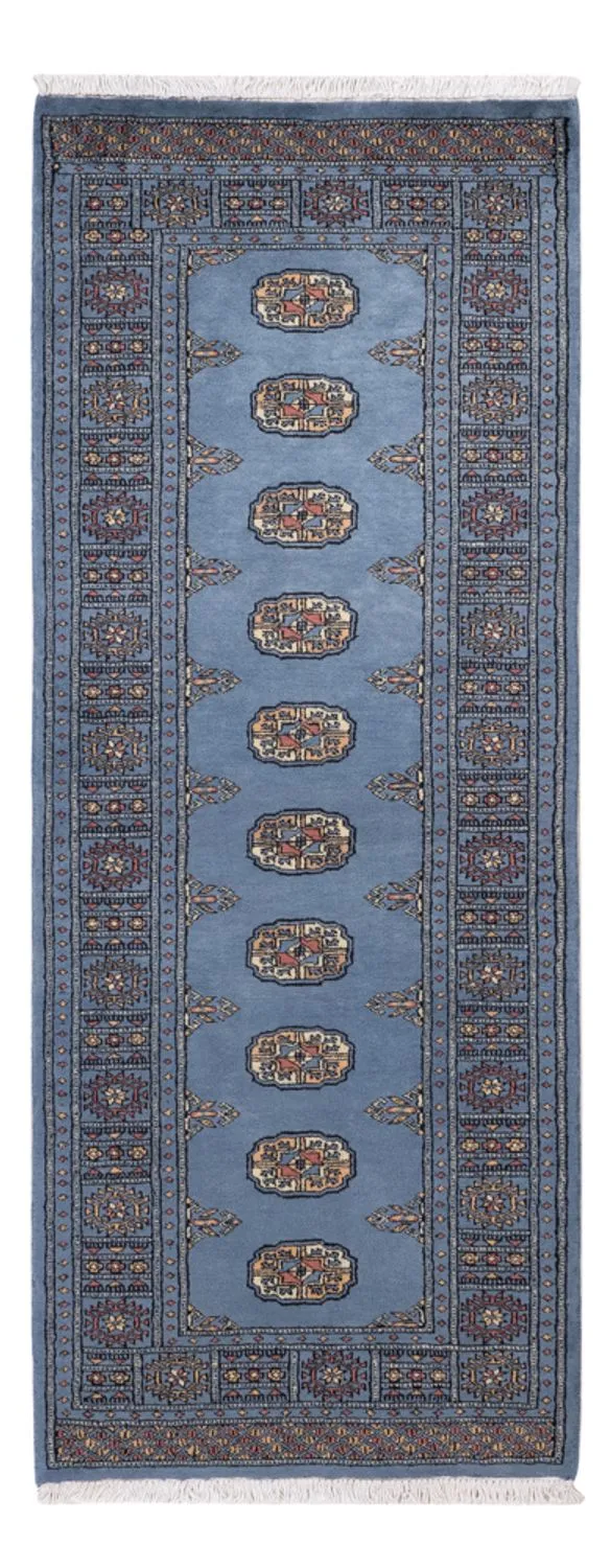 Pakistan Teppich 77x201cm - Orientteppich - blau