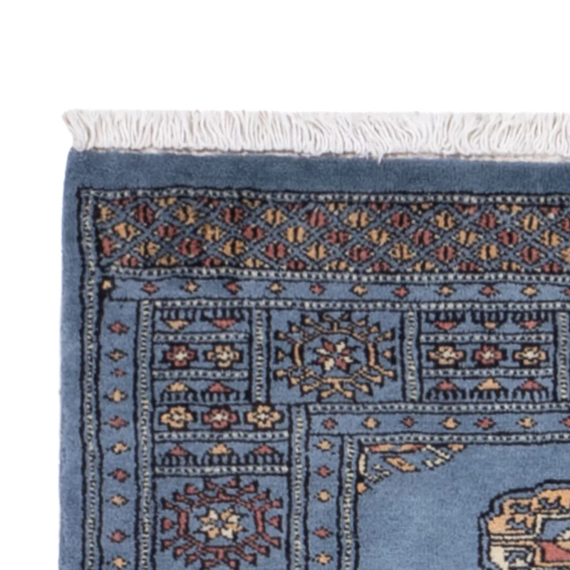 Pakistan Teppich 77x201cm - Orientteppich - blau