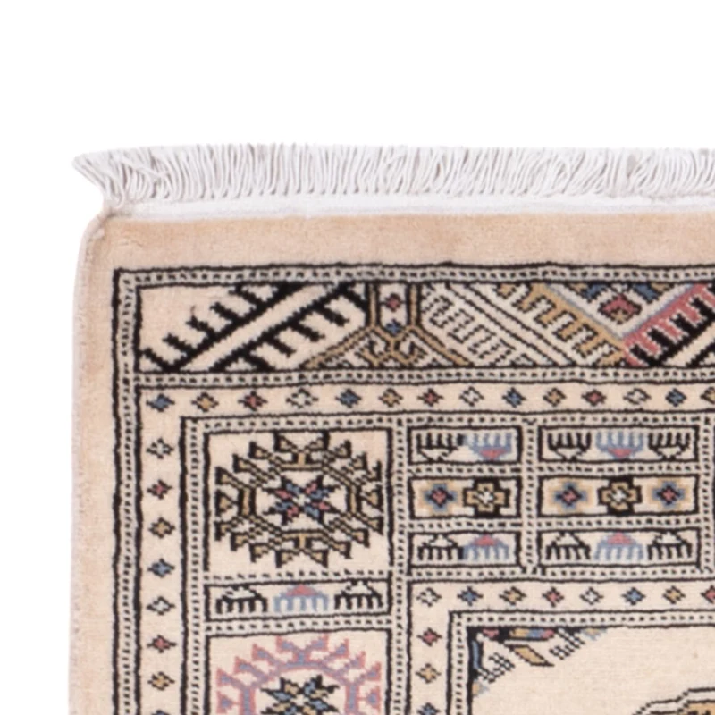 Pakistan Teppich 75x206cm - Orientteppich - beige