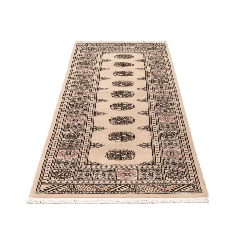 Pakistan Teppich 75x206cm - Orientteppich - beige