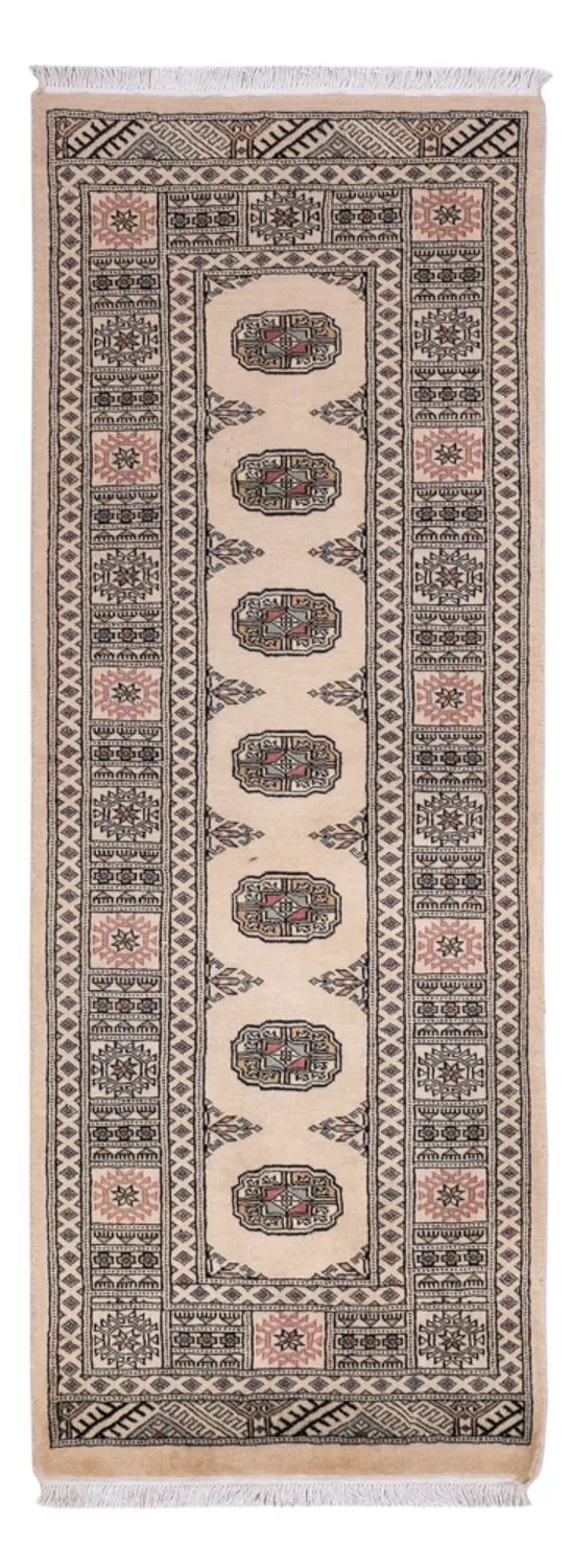 Pakistan Teppich 77x206cm - Orientteppich - beige