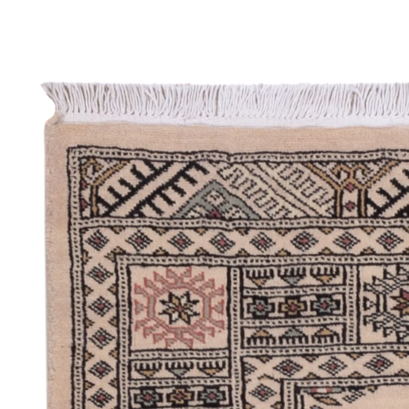 Pakistan Teppich 77x206cm - Orientteppich - beige