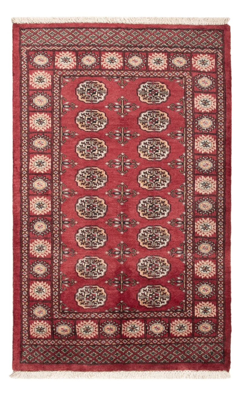 Pakistan Teppich 96x147cm - Orientteppich - rot