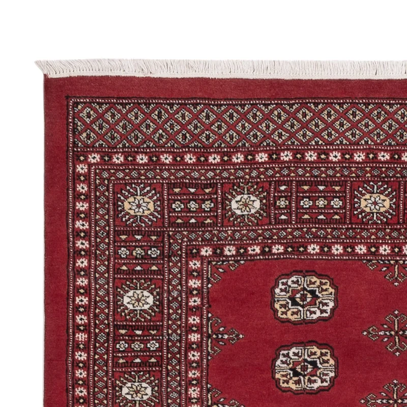 Pakistan Teppich 139x216cm - Orientteppich - rot