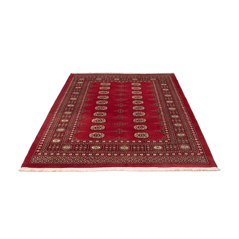 Pakistan Teppich 139x216cm - Orientteppich - rot
