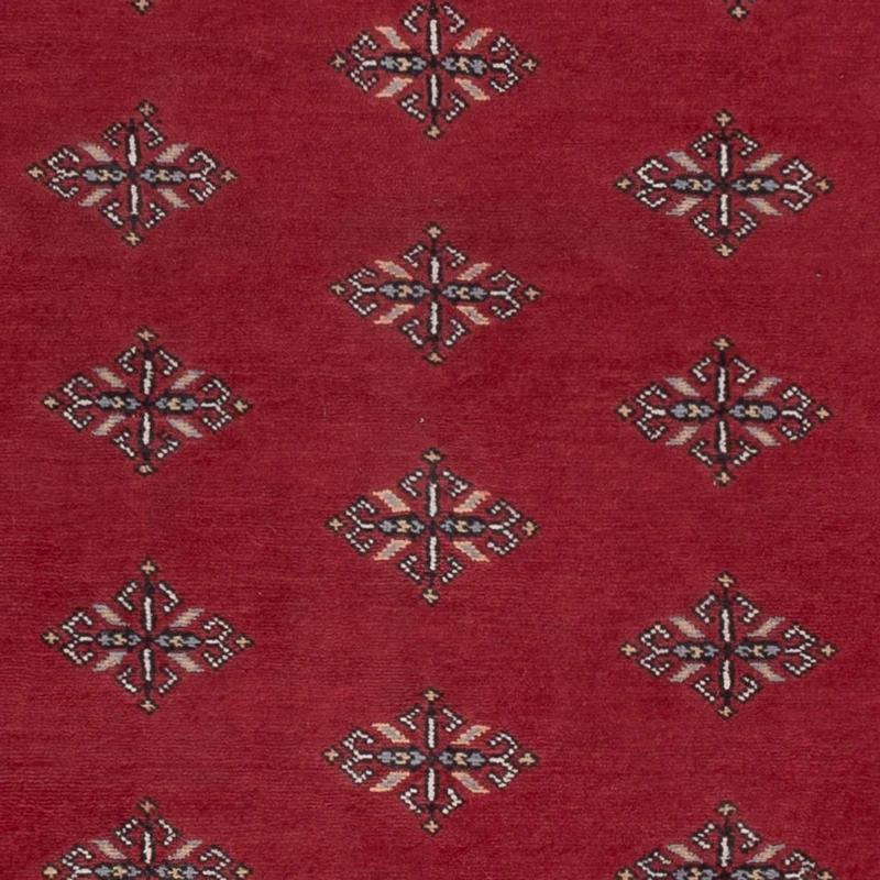 Pakistan Teppich 140x218cm - Orientteppich - rot