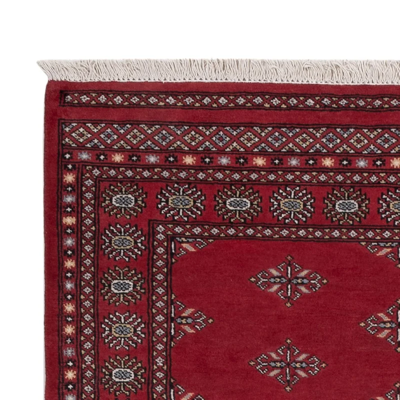 Pakistan Teppich 140x218cm - Orientteppich - rot