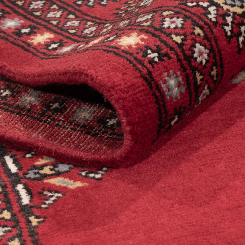 Pakistan Teppich 140x218cm - Orientteppich - rot