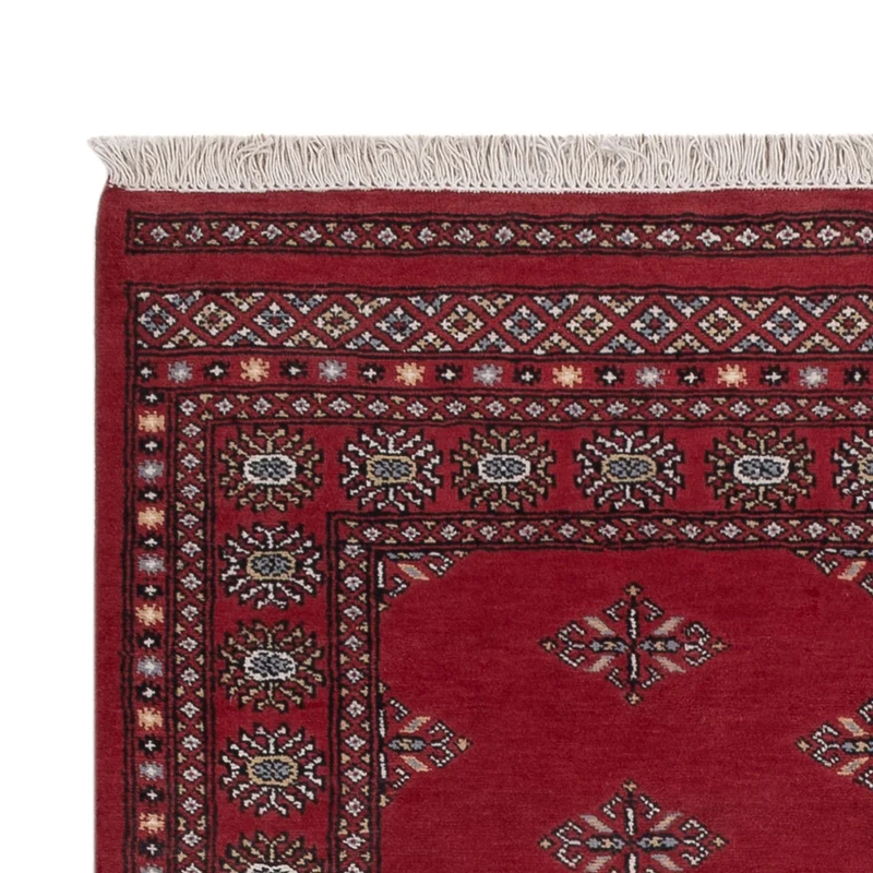 Pakistan Teppich 139x217cm - Orientteppich - rot