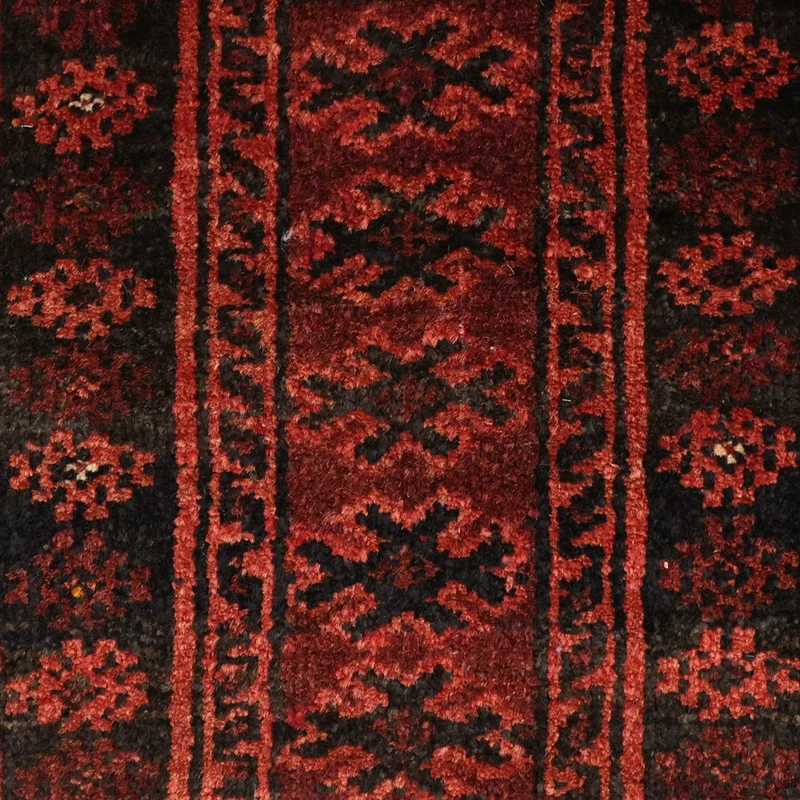 Belutsch Teppich 113x188cm - Orientteppich - dunkelrot