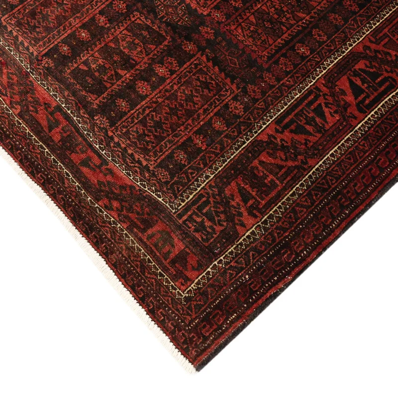 Belutsch Teppich 113x188cm - Orientteppich - dunkelrot