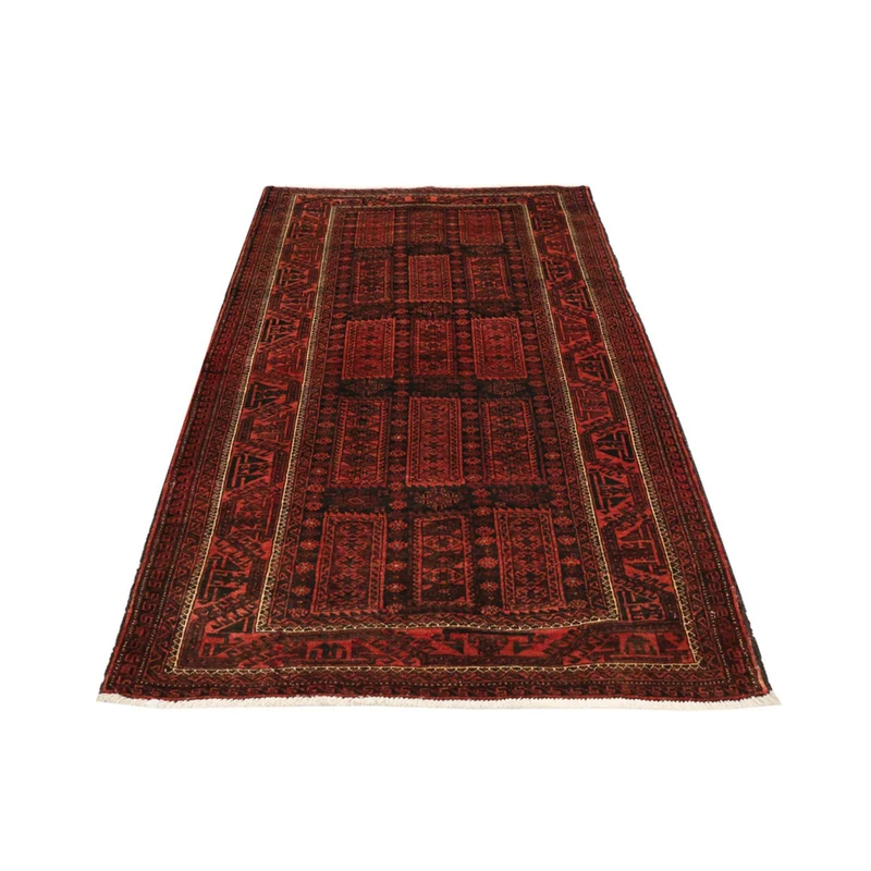 Belutsch Teppich 113x188cm - Orientteppich - dunkelrot