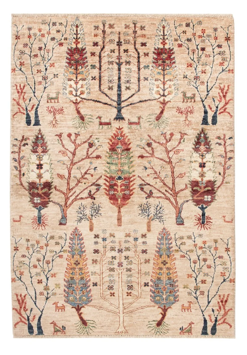 Ariana Teppich 102x144cm - Orientteppich - dunkelbeige