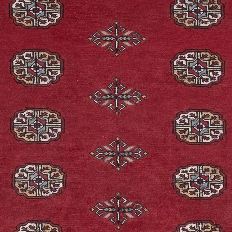 Pakistan Teppich 139x213cm - Orientteppich - rot