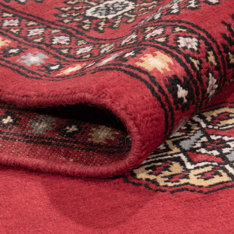 Pakistan Teppich 139x213cm - Orientteppich - rot
