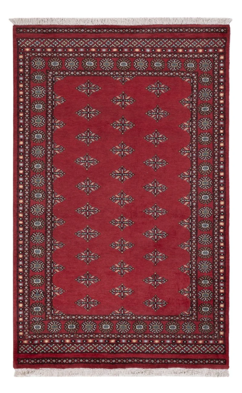 Pakistan Teppich 137x215cm - Orientteppich - rot