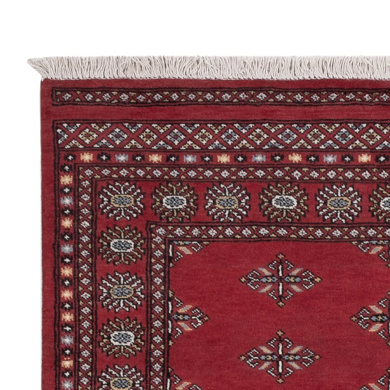 Pakistan Teppich 137x215cm - Orientteppich - rot