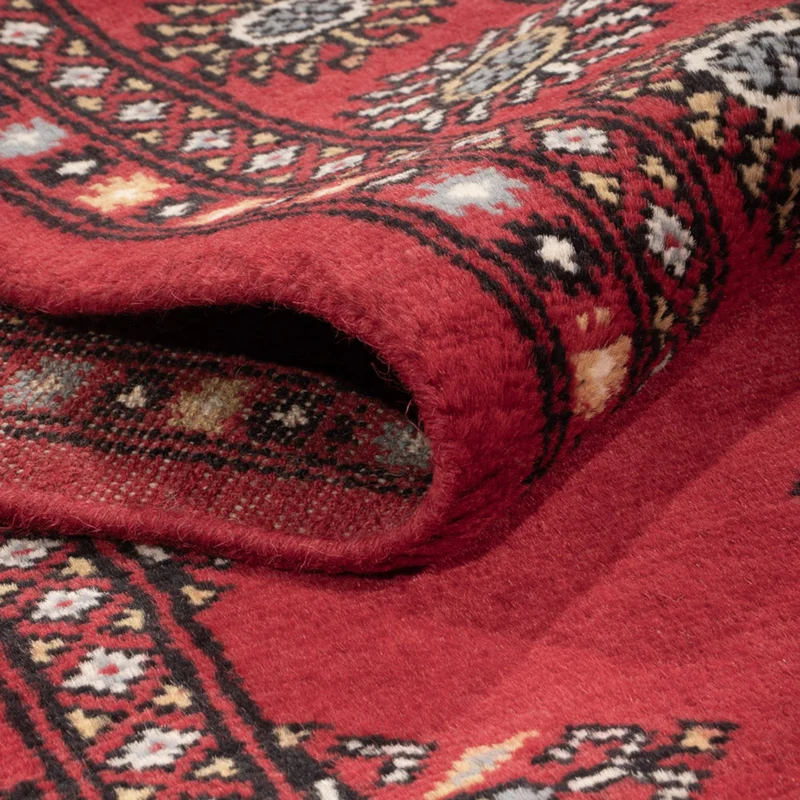 Pakistan Teppich 137x215cm - Orientteppich - rot