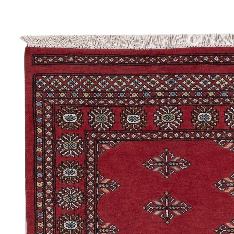 Pakistan Teppich 140x208cm - Orientteppich - rot