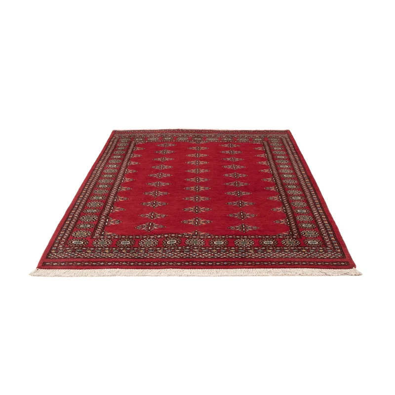 Pakistan Teppich 140x208cm - Orientteppich - rot