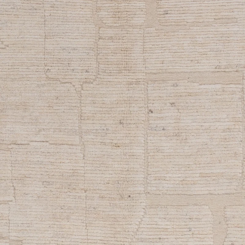 Berber Teppich 167x235cm - Wollteppich - creme