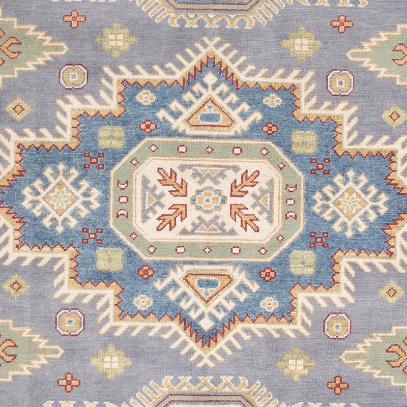 Kazak Teppich 244x299cm - Orientteppich - seeblau