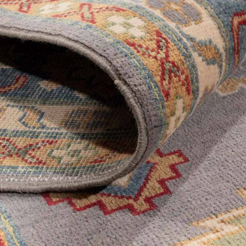 Kazak Teppich 244x299cm - Orientteppich - seeblau