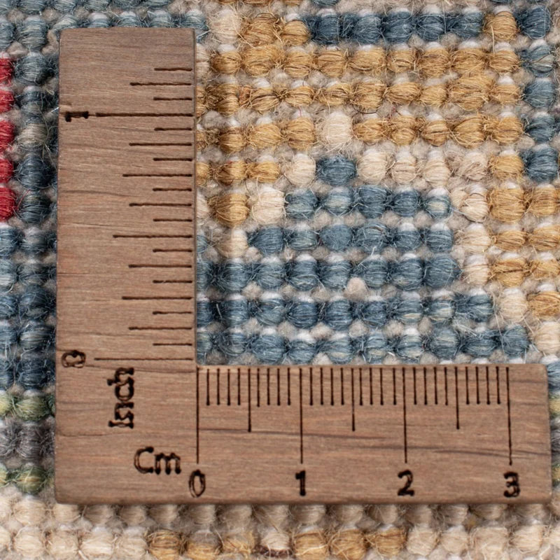 Kazak Teppich 244x299cm - Orientteppich - seeblau