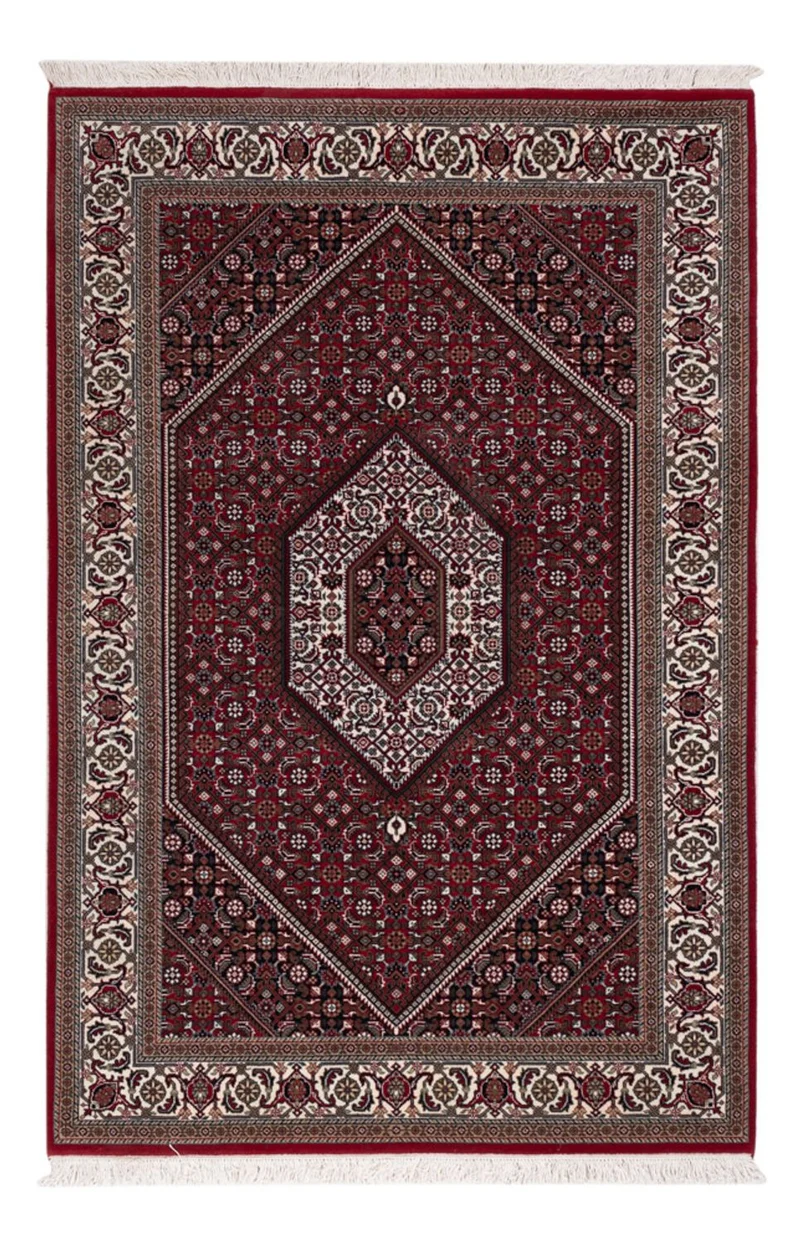 Indo Bidjar Teppich 122x182cm - Orientteppich - dunkelbeige