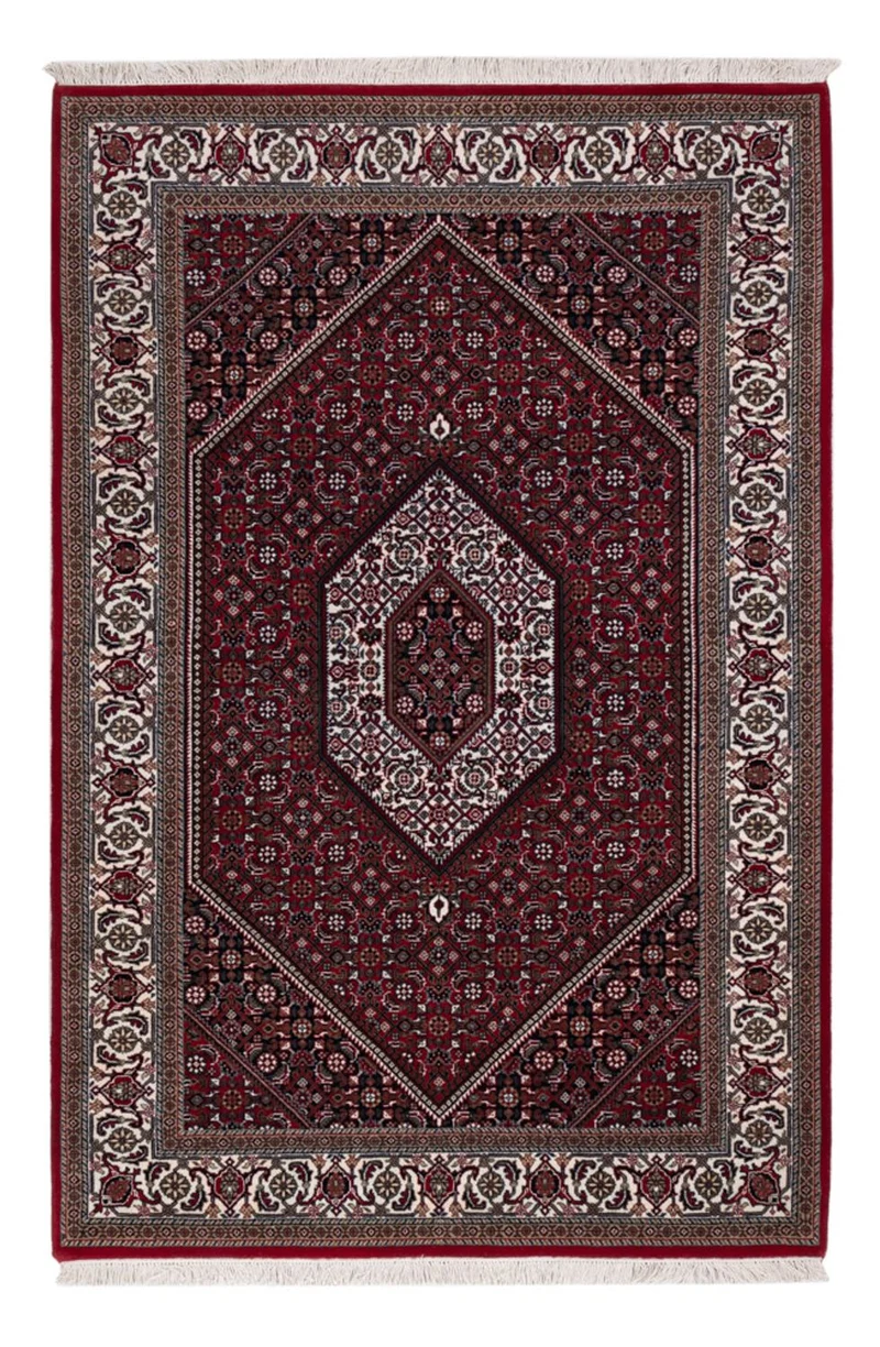 Indo Bidjar Teppich 122x185cm - Orientteppich - dunkelbeige